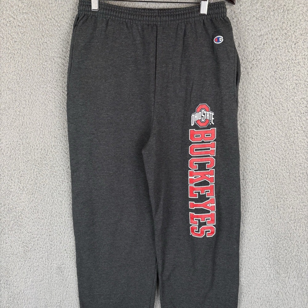 Ohio State Buckeyes Champion Sweatpants Gray Size Small Jogger Fleece Athletic
